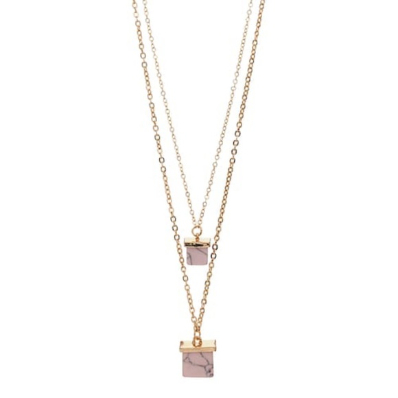 LOLI BIJOUX Jewelry - 🎉2xHP🎉 📿 LOLI BIJOUX Square Stone Layered Necklace 📿